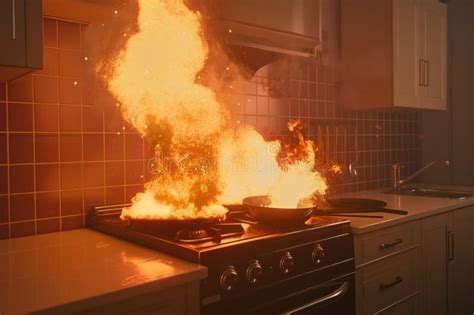 gas stove emitting black smoke